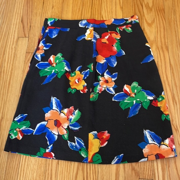 Vintage Beechers Brook High-Waisted Floral Skirt, sz 8 - Picture 5 of 13